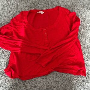 ZYIA Active Red Long Sleeve Top